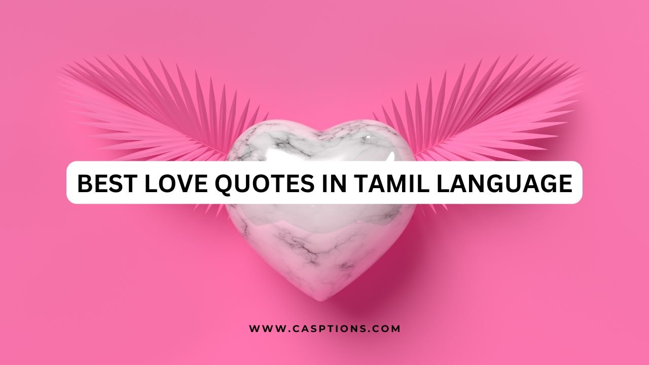 Best Love Quotes In Tamil Language